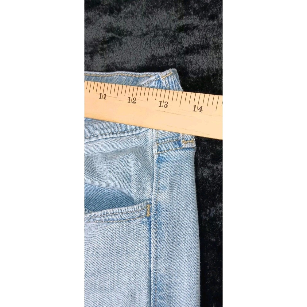 Old Navy High Rise Wow Wide Leg Jeans Womens 6 Light Wash Baggy Skater Grunge - Picture 7 of 13